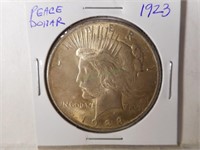1923 silver Peace Dollar
