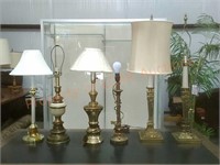 Assorted Golden Lamps
