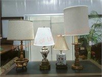 Ceramic and Wooden Lamps