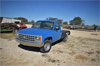 L- 1993 CHEVY ONE TON FLAT BED TRUCK