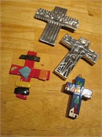 Lot of 4 Crosses - Largest Is 4"