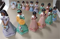 14 - Growing Up Birthday Girls Ceramic Figurines