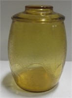 1970's Bartlett Collins Yellow Glass Mushroom Jar
