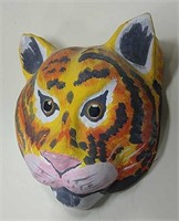 Paper Mache Tiger Mask - 7"