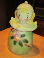 Vintage 12" Dutch Girl Cookie Jar