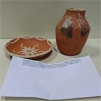 2 Vintage Mexican Indigenous Ceramics - 6" Tall