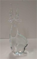 9" Glass Reindeer Figurine