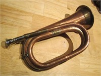 12" Vintage Copper & Brass Bugle