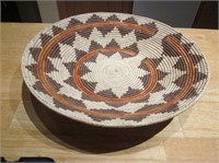14" Diameter Native Style Woven Basket