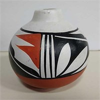 4" Signed Southwest NA Style Ceramic Vase