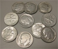 10 - Silver Roosevelt Dimes Assorted Dates & Mints
