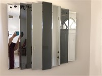 Decorative hanging glass mirror