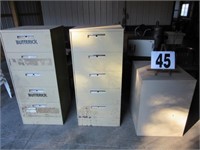 (3) Butterick Tool Cabinets, short cabinet approx