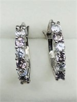 Sterling Silver Created Alexandrite Cubic
