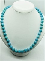 Turquoise Silver Clasp Necklace