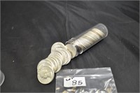 1 ROLL OF 1964-P WASHINGTON QUARTERS 40 COINS
