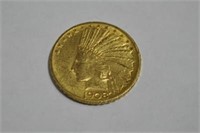 1908 - $10 GOLD INDIAN HEAD