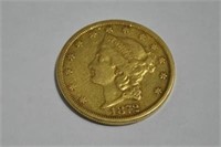 1872-S - $20 GOLD LIBERTY COIN
