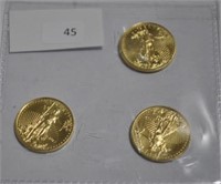 2017 - $5 GOLD COINS - 3 TIMES BID UNCIRCULATED