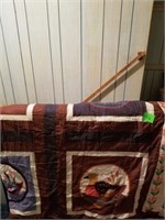 NON FINISHED DUCK QUILT -- HAS BEEN PINNED