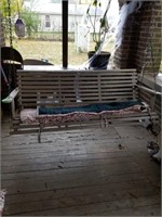NICE FRONT PORCH WOOD SWING