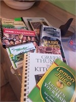 COOKBOOK DRAWER -- FULL OF NEW AND OLD COOKBOOKS