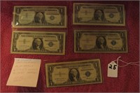 (10) BLUE SEAL $1.00 SILVER CERTIFICATES