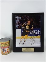 Photo dédicacée Joe Juneau des Bruins, 1993