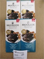 4 Brookeside Dark Chocolate 90g Bars