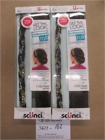 2 Scunci Hollywood Roll Hairbands