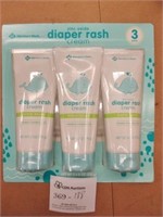 3 Pack 170g/ea Zinc Oxide Diaper Rash Cream