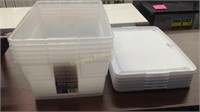 6- Sterilite 16 qt. Storage Boxes with Lids