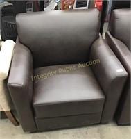 Brown Leather Accent Club Chair $226 Retail