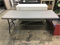 Iceberg Grey Folding Table 6’ x 2’-5” $237 Retail