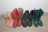 4 Pairs of Boots