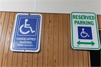 2 Handicap Parking Signs
