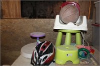 Kids Toys: Sit and Spin, Chair, Stool, Bike Helmet