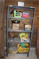 Metal Shelving Unit Only, No Contents