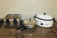 6 Quart Nesco, Electric Fry Pan and Toaster
