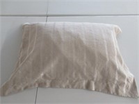 Linen Striped Pillow Sham With Pillow