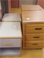 2 SIDE TABLES WITH DRAWER, 2 TABLES WITH 3 DRAWERS