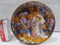 Franklin Mint plate, Teddy Bear Wedding