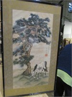 Art, Oriental, horse & tree