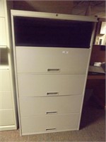 HON FILE CABINET IS 3' WIDE X 35" TALL X 18" DEEP