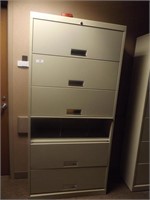 HON FILE CABINET IS 3' WIDE X 76" TALL X 14" DEEP