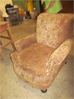 Upholstered chair, browns