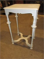 White painted table