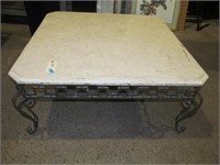 Large metal coffee table , white top