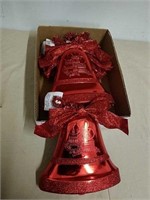 12 new red holiday Bell decor pieces