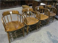 Chairs, couple of spindles missing, damage